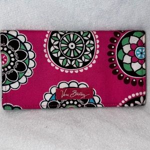 Vera Bradley | pink and green Cupcake pattern checkbook holder wallet